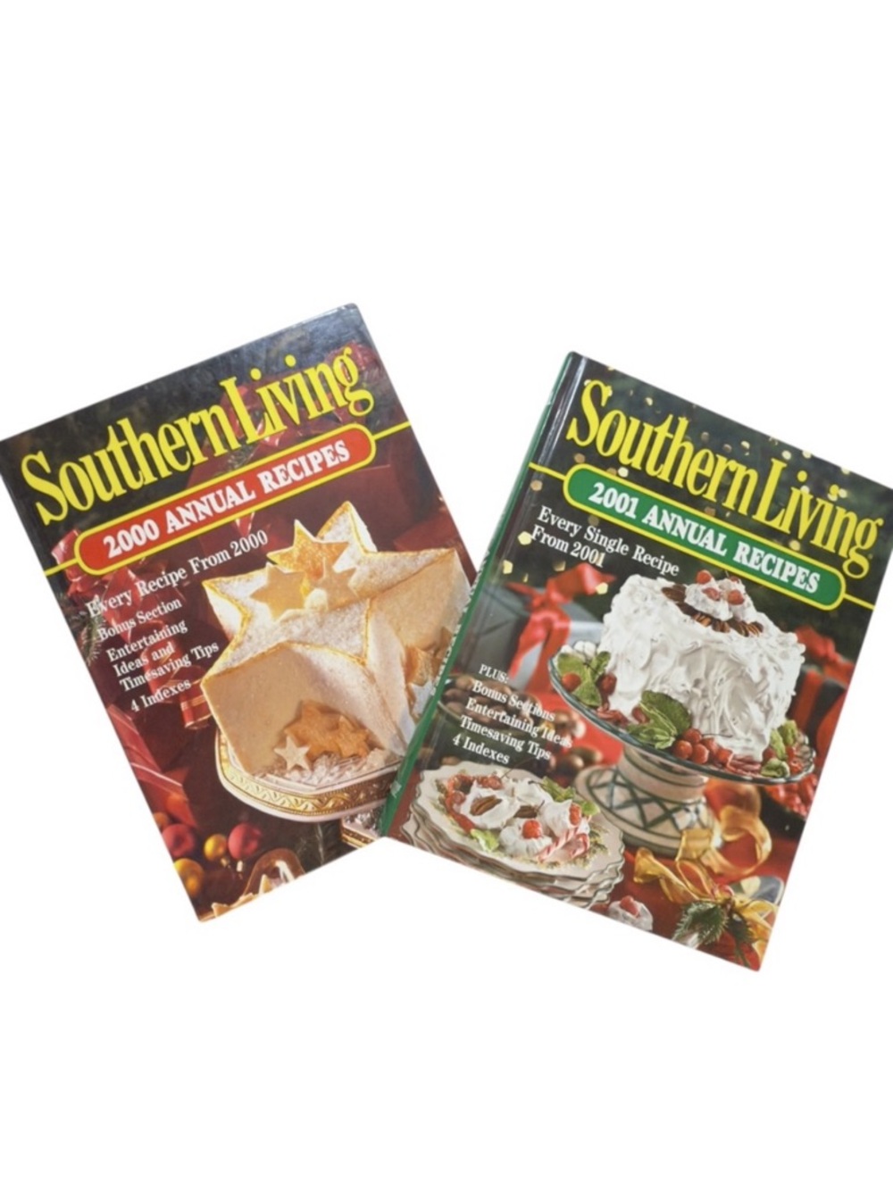 Vintage Southern Living annual recipes cookbooks - 2000 & 2001